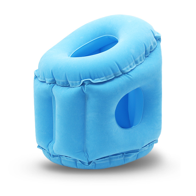 Hollow Out Design Fit Your Face And Hands Soft And Comfortable Shrink Easily Face Inflatable Down Cushion Pillow