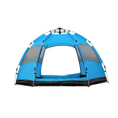 Automatic spring 3-5 people outdoor camping rainproof 6 sided Portable Travel Hiking tent