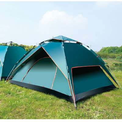 Large Size 210TPU high density rainproof fabric Quick open automatic tent lazy equipment Breathable whosale family camping tents